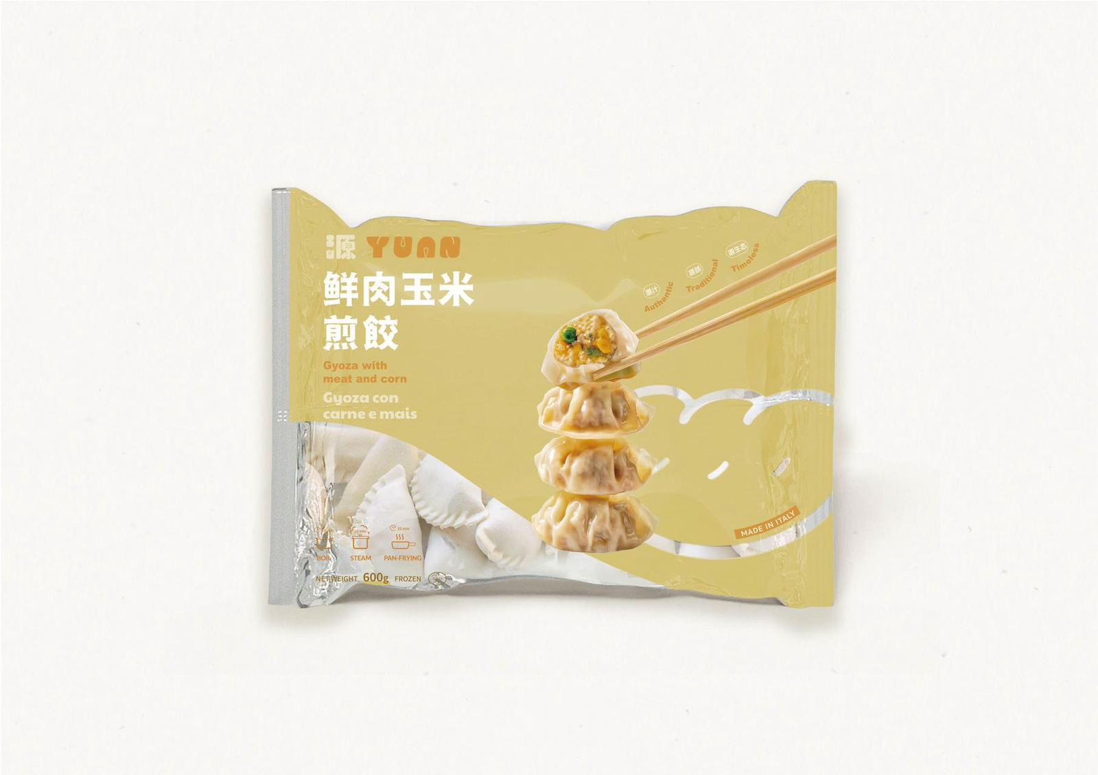 Gyoza s vepřovým masem a kukuřicí